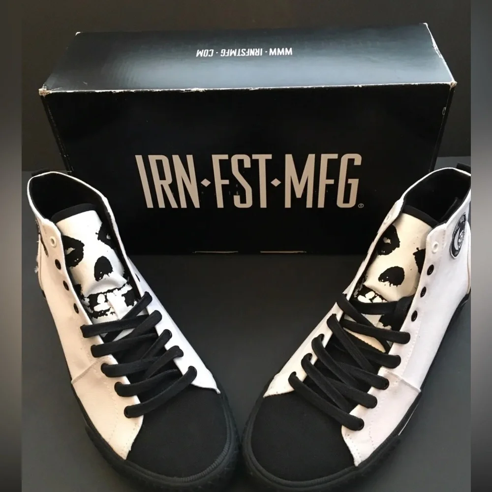 Iron Fist White Misfits High-Tops - Picture 1 of 10